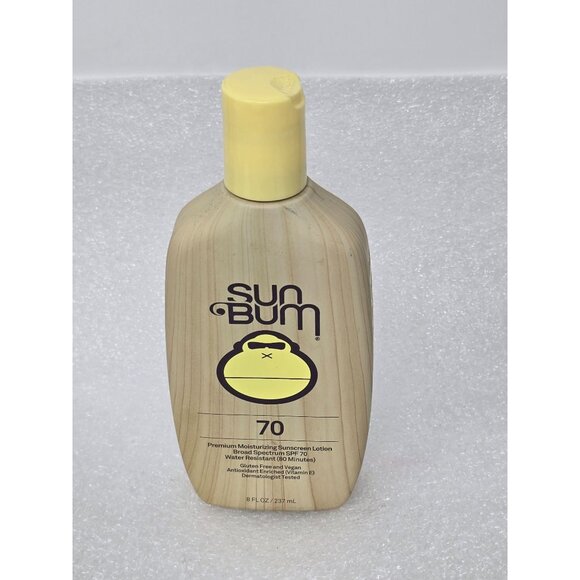 Sun Bum Premium Moisturizing Sunscreen Lotion SPF 70 Water Resistant 8 Fl Oz - Picture 1 of 2